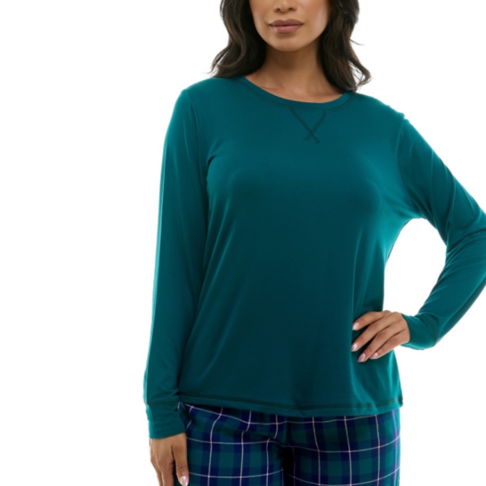 Roudelain Women's Cozy Luxe Long-Sleeve Crewneck Pajama Top - SIZE M NWT